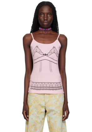 Anna Sui SSENSE Exclusive Pink Tank Top