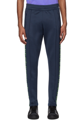Moschino Blue Double Question Mark Track Pants