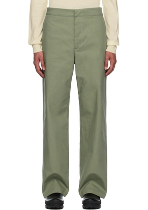 Jil Sander Khaki Four-Pocket Trousers