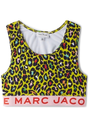 Marc Jacobs Kids Yellow Cheetah Sport Bra
