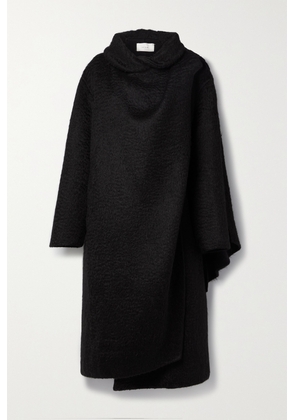 The Row - Orlando Oversized Draped Wool And Alpaca-blend Coat - Black - x small,small,medium,large