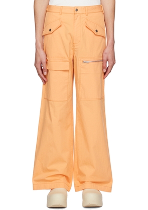 Dion Lee Orange Slouchy Pocket Cargo Pants