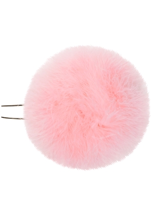 HUGO KREIT Pink Fuzzy Ball Hair Pin