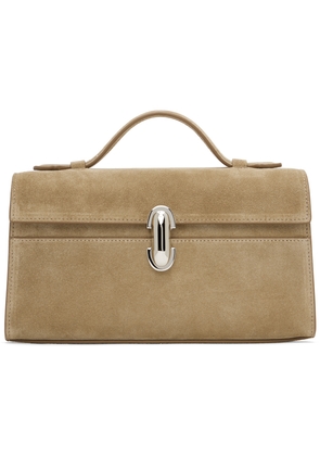 Savette Beige Symmetry Pochette Top Handle Bag