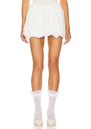 Belle The Label Balloon Skirt in White. Size XS.