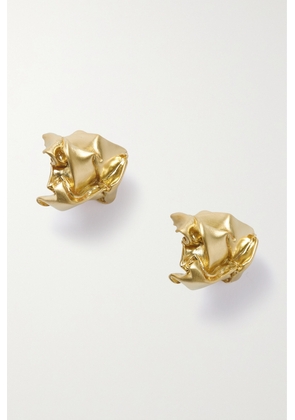 Completedworks - + Net Sustain Crunched: A Tale Of Abandoned Legal Strategies Recycled Gold Vermeil Earrings - One size