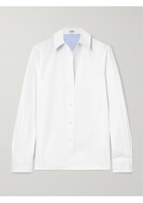 Loewe - Embroidered Cotton-twill Shirt - White - FR32,FR34,FR36,FR38,FR40,FR42,FR44
