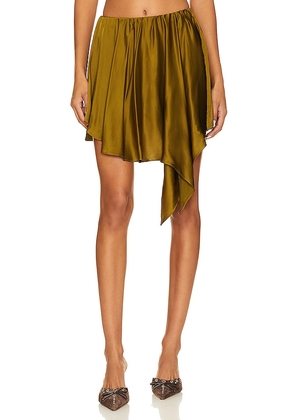 NBD Seema Skirt in Olive. Size S, XS.