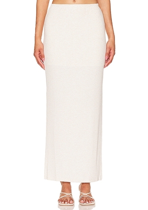 LNA Steph Rib Skirt in White. Size XL, XS.