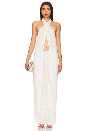 LSPACE Cyrus Cover Up Top in Cream. Size XL, XS/S.
