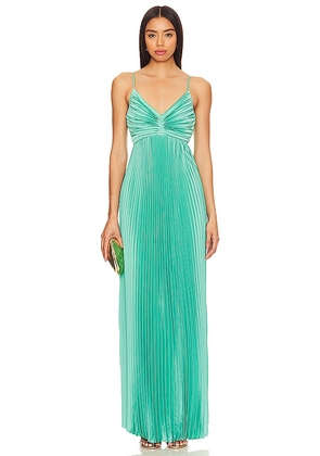 LIKELY Asra Gown in Mint. Size 4.