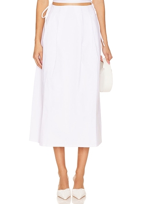Tularosa Jess Maxi Skirt in White. Size M, S, XL.