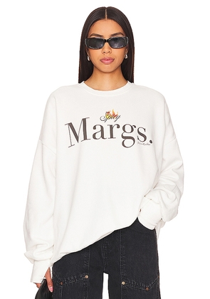 The Laundry Room Spicy Margs Jumper in White. Size M, S, XL, XS.