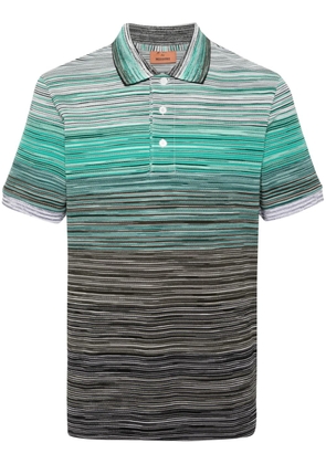 Missoni Slub-pattern piqué polo shirt - Green