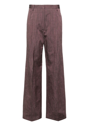 DRIES VAN NOTEN pleated tailored trousers - Pink