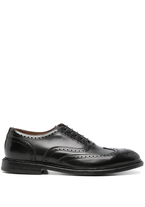 Cenere GB panelled leather brogues - Black
