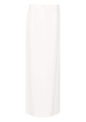 Alberta Ferretti high-waist dart-detail skirt - White