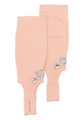 Simone Rocha Cluster Flower stirrup socks - Pink