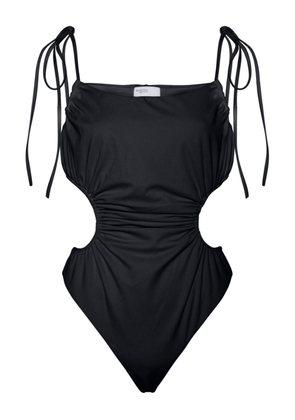 Rosetta Getty ruched cut-out swimsuit - Black