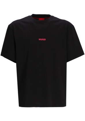 HUGO graphic-print cotton T-shirt - Black
