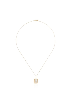 Mateo 14kt gold L initial necklace