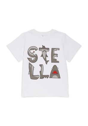 Stella Mccartney Kids Cotton Shark Logo T-Shirt (3-14 Years)