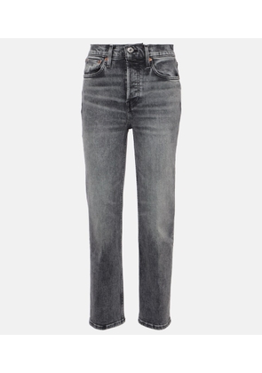 Re/Done 70s Stove Pipe high-rise cropped jeans
