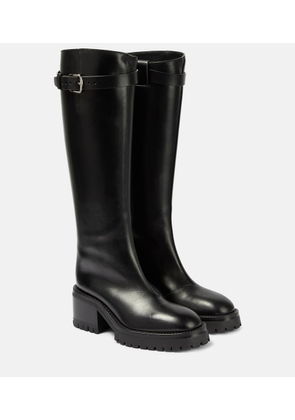Ann Demeulemeester Tanse leather knee-high riding boots