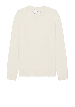FRAME Cashmere Sweater in Cream - Cream. Size L (also in S, XL/1X).
