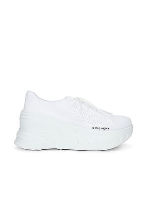 Givenchy Marshmallow Wedge Sneaker in White - White. Size 39 (also in ).
