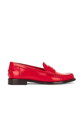 Ferragamo Irina Loafer in Flame Red - Red. Size 6 (also in 6.5, 7, 7.5, 8, 8.5, 9.5).