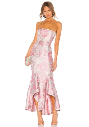Lovers and Friends Urgonia Gown in Pink. Size L, S, XL, XS, XXS.