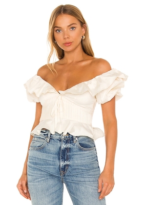 Lovers and Friends Villa Top in Ivory. Size M, S, XL, XS, XXS.