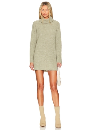 L'Academie Sable Sweater Dress in Olive. Size S, XL, XS.