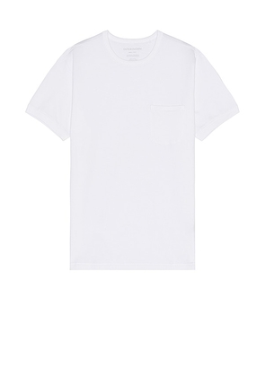 OUTERKNOWN Sojourn Pocket Tee in White. Size L, XL/1X.