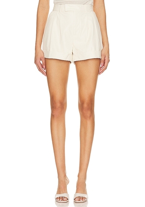 PAIGE Bistro Short in Ivory. Size 12, 14, 8.