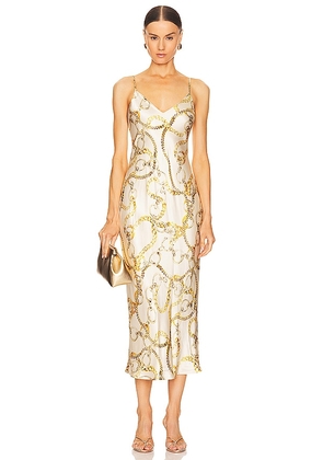 L'AGENCE Seridie Slip Dress in Cream. Size 00, 10, 2, 4.