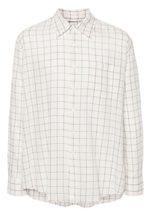 OUR LEGACY Above checked shirt - White