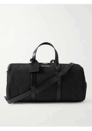 Polo Ralph Lauren - Leather-Trimmed Canvas Weekend Bag - Men - Black