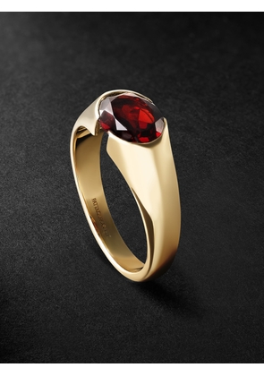 PATTARAPHAN - 14-Karat Nainate Gold Garnet Ring - Men - Red - 63