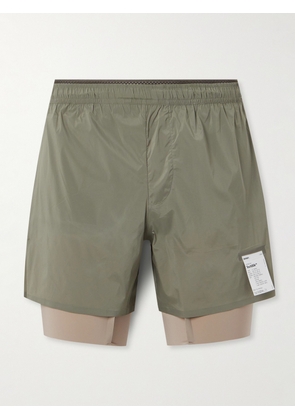 Satisfy - Straight-Leg Layered TechSilk™ Shell and Justice™ Shorts - Men - Neutrals - 1