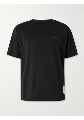 Satisfy - Logo-Print Rectcled-AuraLite™ Jersey T-Shirt - Men - Black - 1