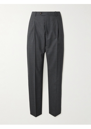 UMIT BENAN B - Straight-Leg Pleated Wool Trousers - Men - Gray - IT 46