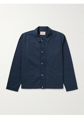 Folk - Signal Garment-Dyed Cotton-Twill Coach Jacket - Men - Blue - 1