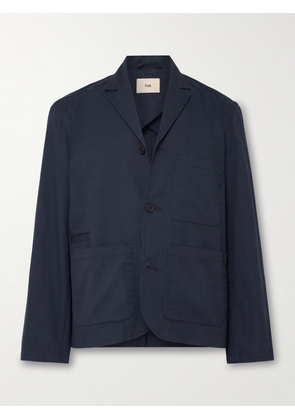 Folk - Unstructured Garment-Dyed Cotton-Twill Blazer - Men - Blue - 2