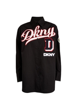 Dkny Embroidered Patchwork Shirt