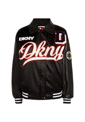 Dkny Embroidered Patchwork Varsity Jacket