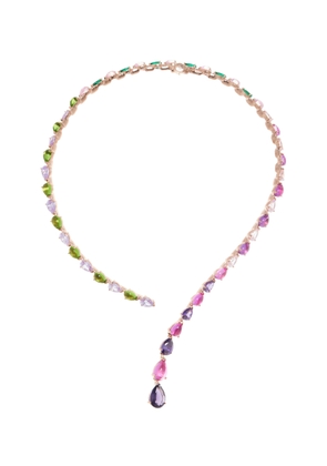 Anabela Chan - Candy Nova 18K Rose Gold Vermeil Multi-Gem Necklace - Multi - OS - Moda Operandi - Gifts For Her