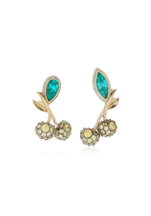 Anabela Chan - Cherry 18K Yellow Gold Vermeil Tourmaline; Sapphire; And Diamond Earrings - Multi - OS - Moda Operandi - Gifts For Her
