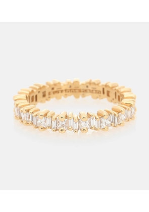 Suzanne Kalan Fireworks 18kt gold ring with diamonds